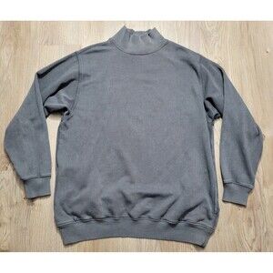 Aerie The Sweat Everyday Cozy Mock Neck Sweatshirt Gray size XS